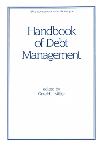 Handbook of Debt Management cover