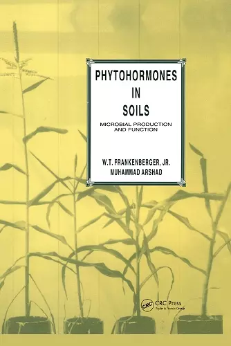 Phytohormones in Soils Microbial Production & Function cover