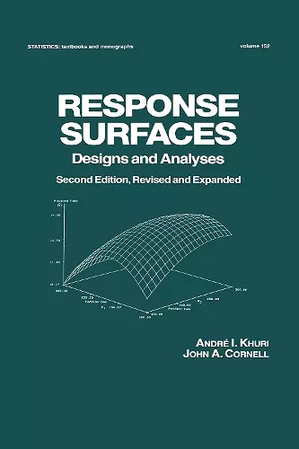 Response Surfaces: Designs and Analyses cover