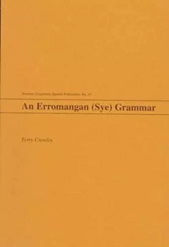 An Erromangan (Sye) Grammar cover