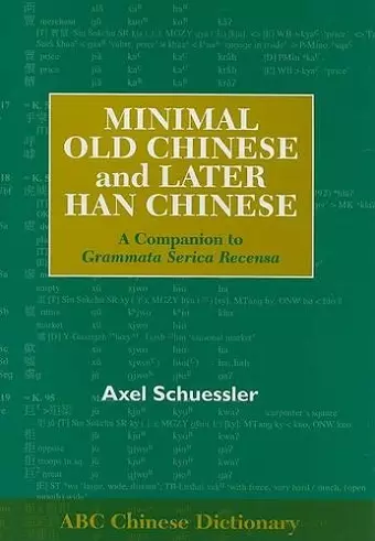 Minimal Old Chinese and Later Han Chinese cover