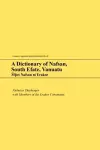 A Dictionary of Nafsan, South Efate, Vanuatu cover