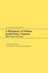 A Dictionary of Nafsan, South Efate, Vanuatu cover