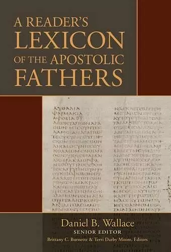 A Reader`s Lexicon of the Apostolic Fathers cover