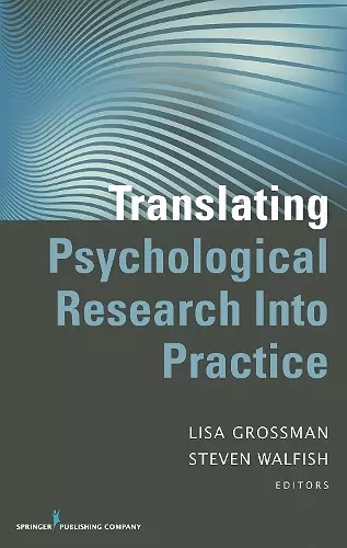 Translating Psychological Research Into Practice cover