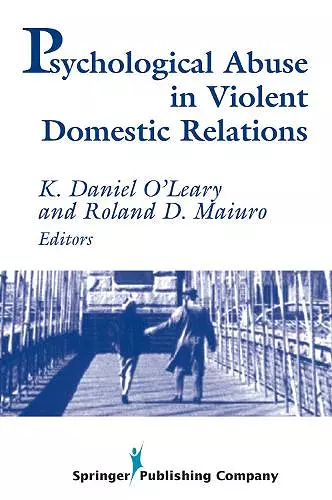 Psychological Abuse in Violent Domestic Relations cover