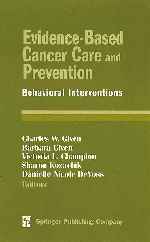 Evidence-Based Cancer Care and Prevention cover