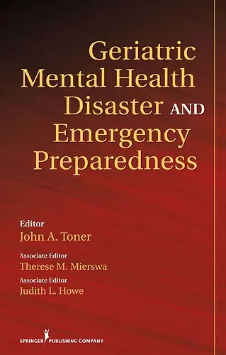 Geriatric Mental Health Disaster and Emergency Preparedness cover