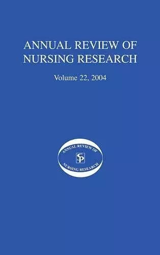 Annual Review of Nursing Research, Volume 22, 2004 cover