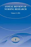 Annual Review of Nursing Research, Volume 9, 1991 cover