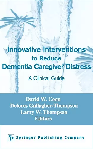 Innovative Intervention to Reduce Caregivers Distress cover