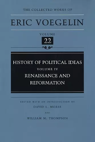 History of Political Ideas (CW22) cover