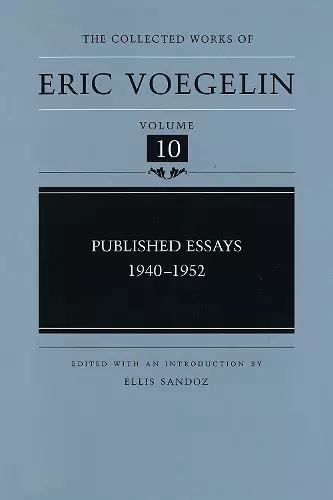 Published Essays, 1940-1952 (CW10) cover