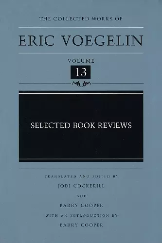 Selected Book Reviews (CW13) cover