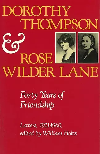 Dorothy Thompson and Rose Wilder Lane cover