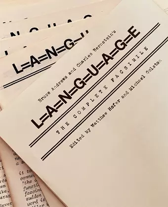 Bruce Andrews and Charles Bernstein's L=A=N=G=U=A=G=E cover