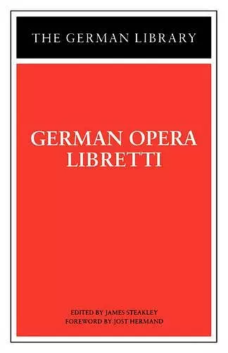 German Opera Libretti cover