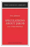 Speculations about Jakob: Uwe Johnson cover