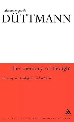 The Memory of Thought cover