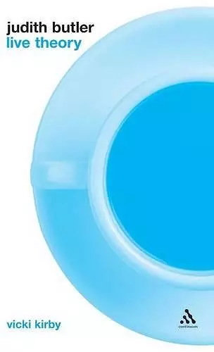 Judith Butler: Live Theory cover
