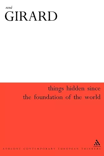 Things Hidden Since the Foundation of the World cover