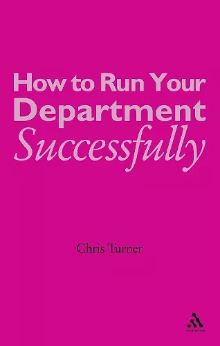 How to Run your Department Successfully cover