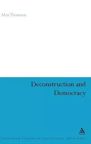 Deconstruction and Democracy cover