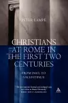 Christians at Rome in the First Two Centuries cover