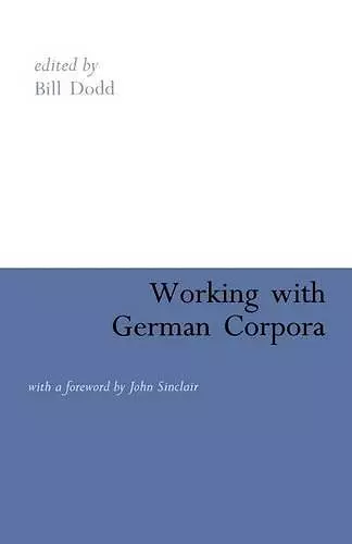 Working with German Corpora cover