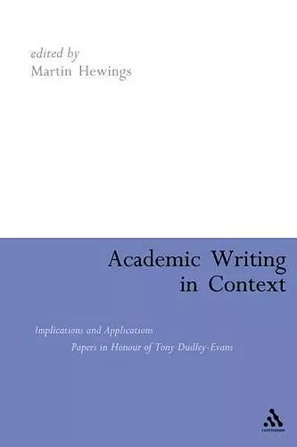 Academic Writing in Context cover