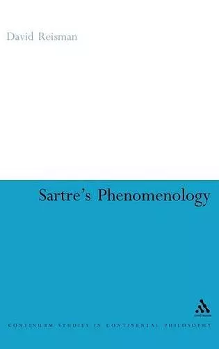 Sartre's Phenomenology cover