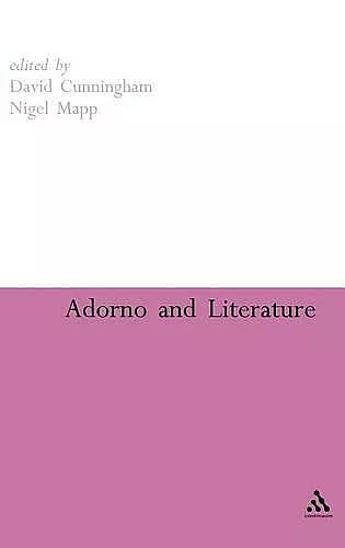 Adorno and Literature cover