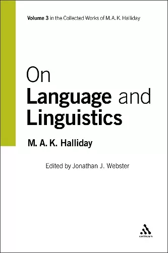 On Language and Linguistics cover