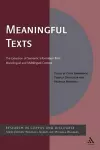 Meaningful Texts cover