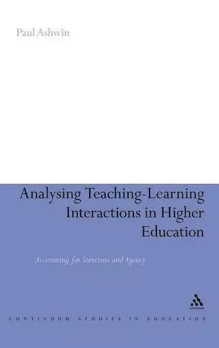 Analysing Teaching-Learning Interactions in Higher Education cover