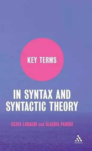 Key Terms in Syntax and Syntactic Theory cover