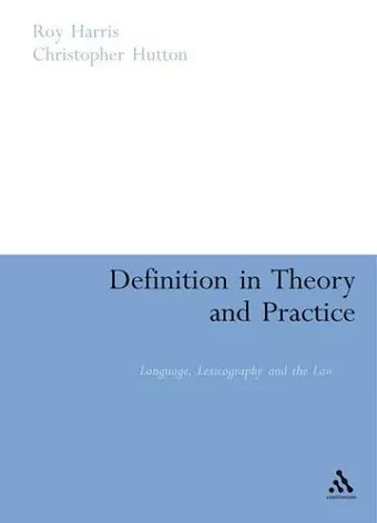 Definition in Theory and Practice cover