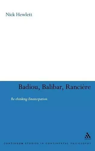 Badiou, Balibar, Ranciere cover