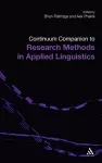 Continuum Companion to Research Methods in Applied Linguistics cover