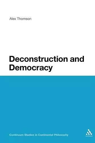 Deconstruction and Democracy cover