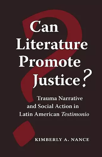Can Literature Promote Justice? cover