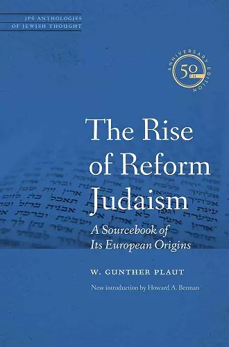 The Rise of Reform Judaism cover