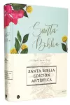 Reina Valera 1960 Santa Biblia Edición Artística, Tapa Dura/Tela, Floral, Canto con Diseño, Letra Roja cover