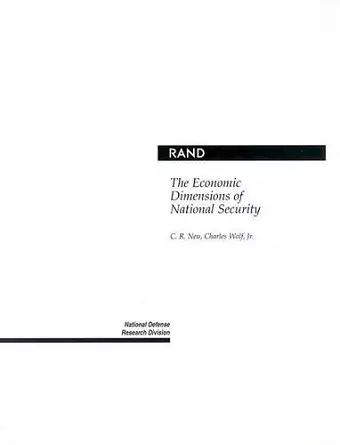 The Economic Dimensions of National Security cover