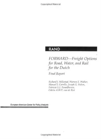 Forward--Freight Options for Road, Water, and Rail for the Dutch cover