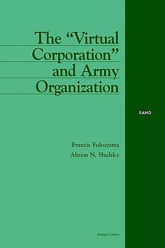 The "Virtual Corporation" and Army Organization cover