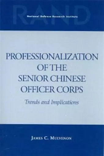 Professionalization of the Senior Chinese Officer Corps cover