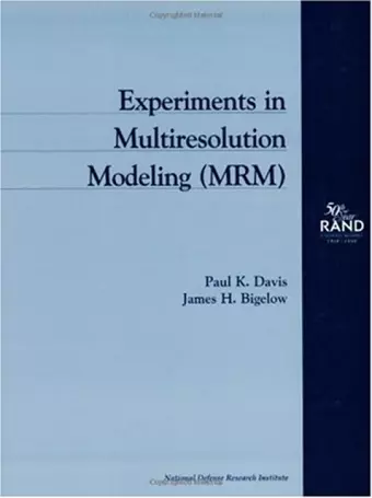 Experiments in Multiresolution Modeling (MRM) cover