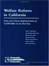 Welfare Reform in California cover