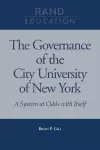 The Governance of the City University of New York cover